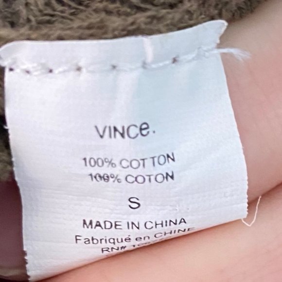 •SOLD• Vince Olive Green Long Sleeve Top - Picture 4 of 5